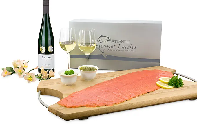 Lachs & Wein