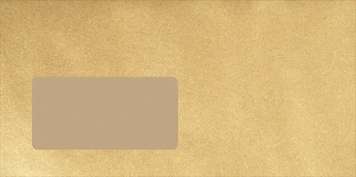 DIN-lang-Fensterkuvert, Gold