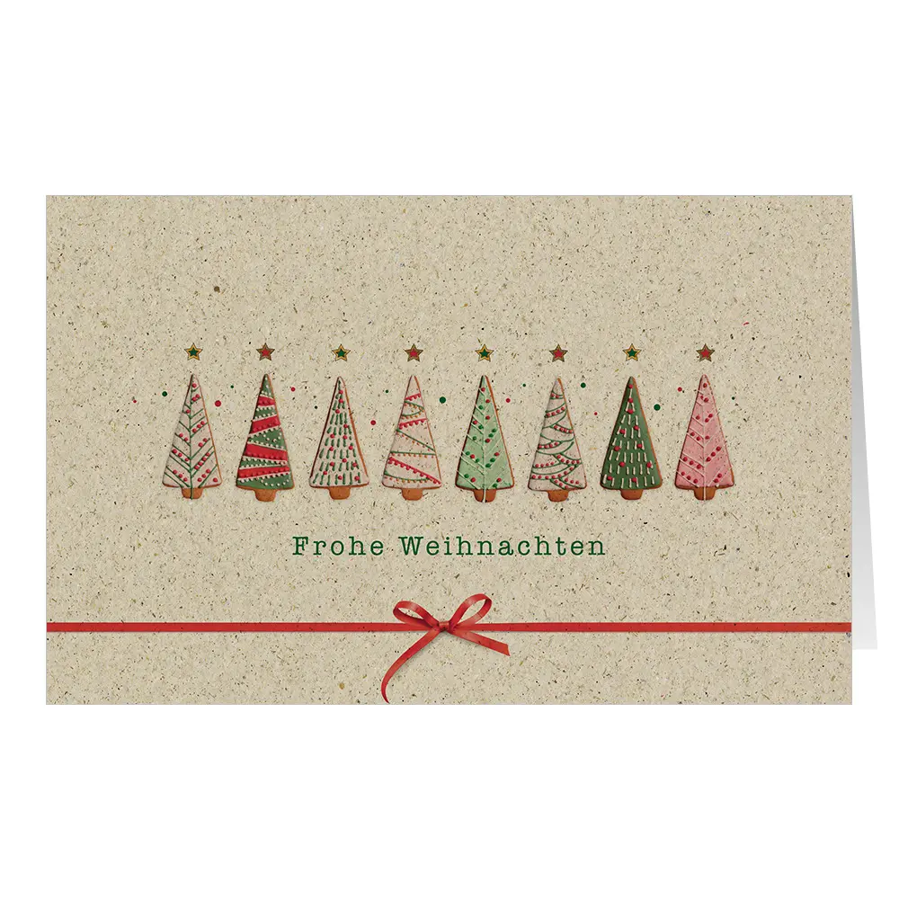 Bunte Weihnachtsbäume