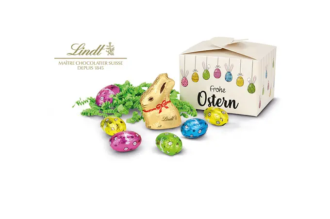 Buntes Lindt Osternest
