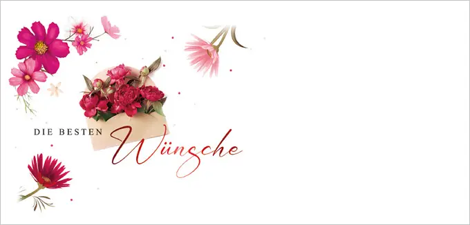 Blumenzauber, Kuvert ohne Fenster