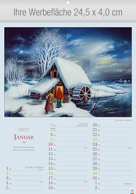 Naive Phantasien Kunstkalender