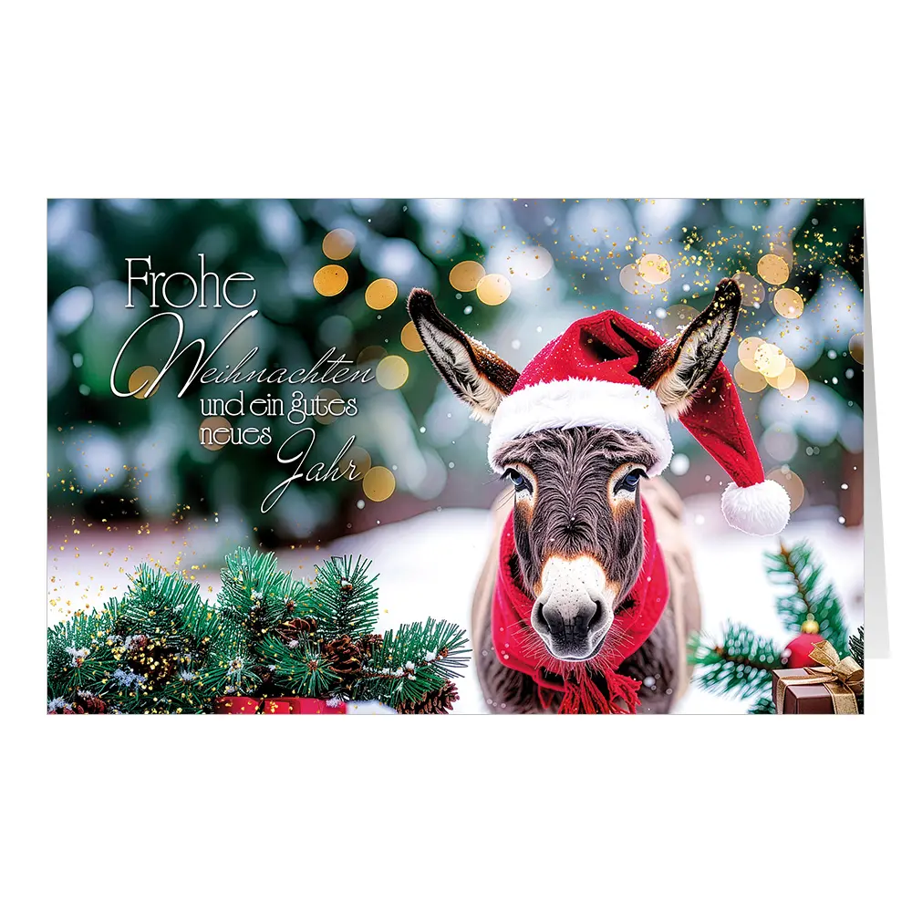 Weihnachtsesel