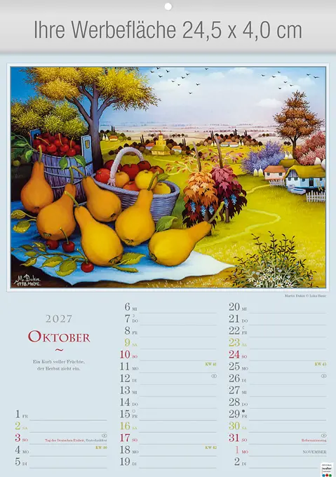 Naive Phantasien Kunstkalender