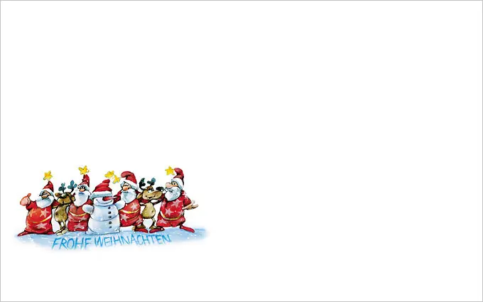 Kartenkuvert Frohe Weihnachten, selbstklebend