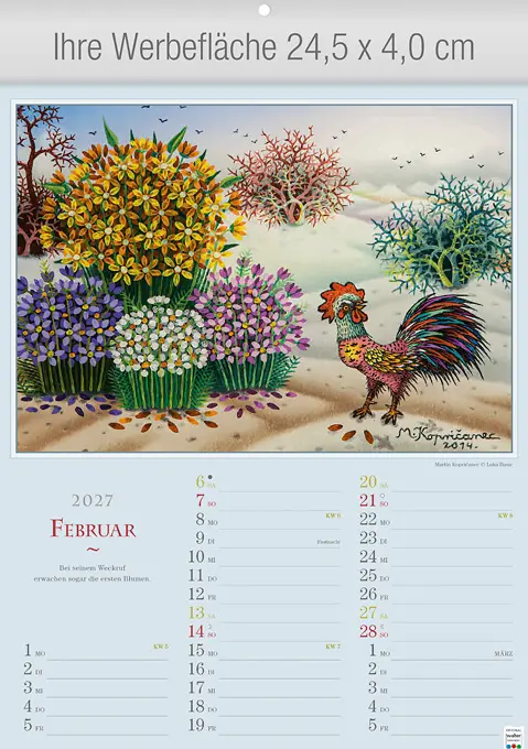 Naive Phantasien Kunstkalender