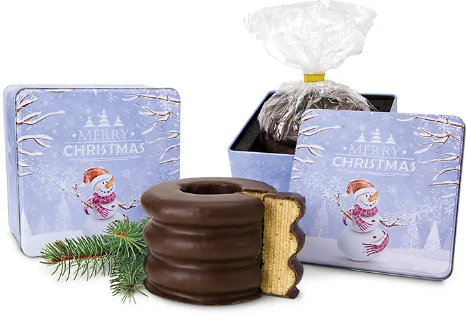 Baumkuchen in Schmuckdose