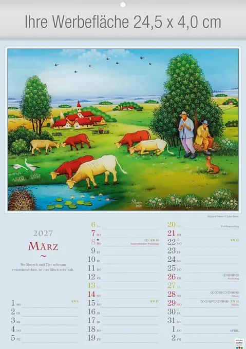 Naive Phantasien Kunstkalender